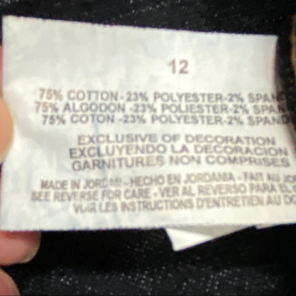 Nine West Embelished Pocket Jean, Size 12 - Picture 14 of 16